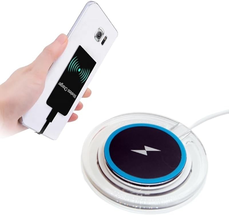 Ultra-Slim Type-C Wireless Charging Adapter for Android Devices - 1000mA