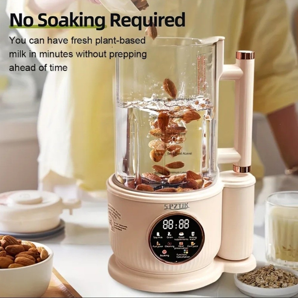 Automatic Nut Milk Maker 1500ml, 55Oz Auto Heating Blender, 8 In1 Soy Milk Maker