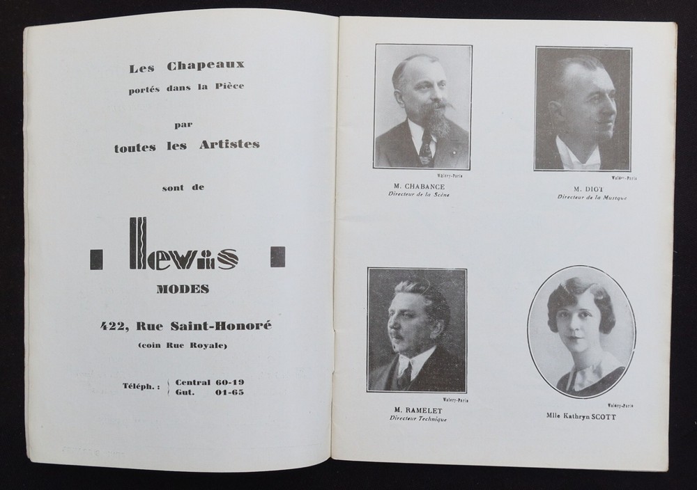 1920 MOGADOR Rose Marie Art Deco Style Program