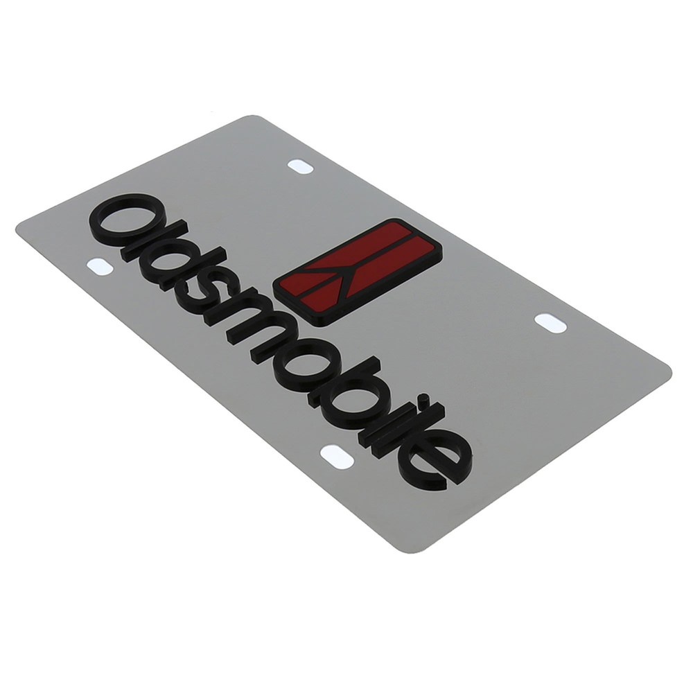 Oldsmobile Dual Logo License Plate (Chrome)