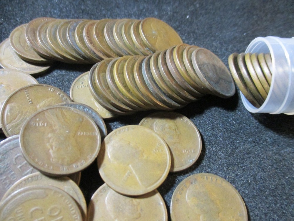 1916-D LINCOLN WHEAT CENT ROLL GOOD +   xx9