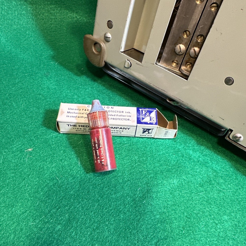 Vintage F & E Check Protector By Hedman, With Cover