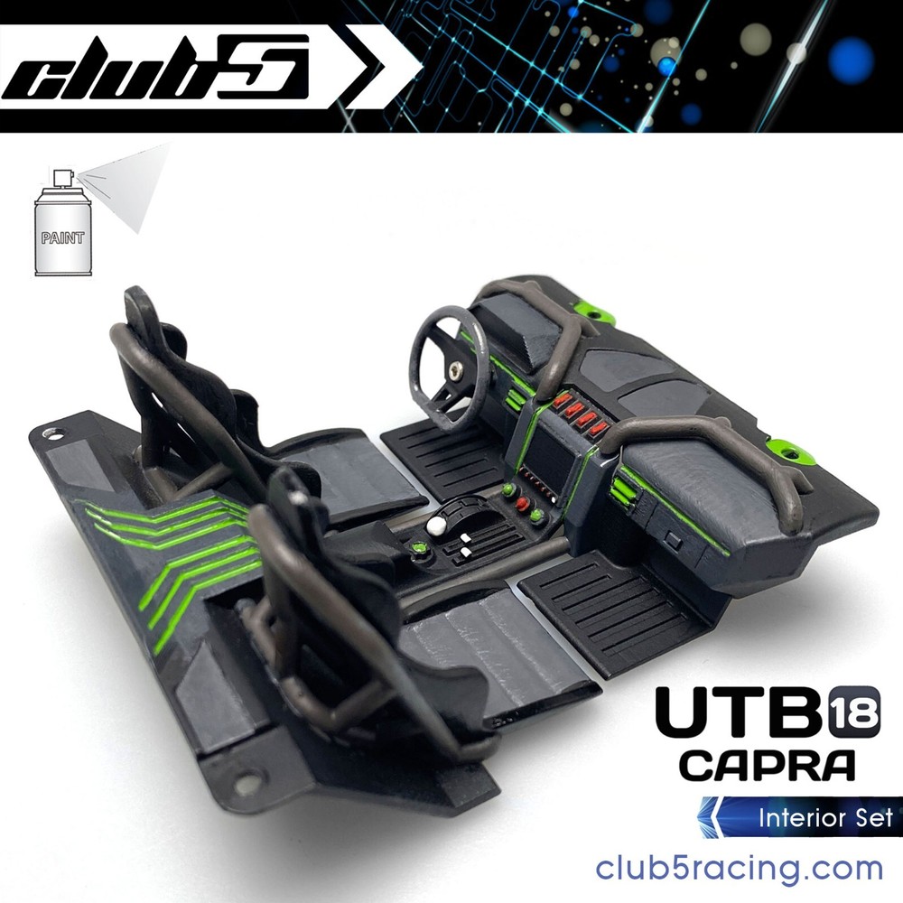 Interior Set for Axial 1/18 Capra ( Unpainted White )