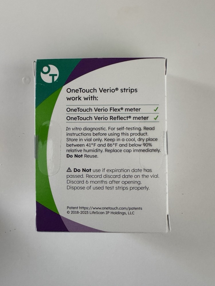 OneTouch Verio Test Strips 100 Count