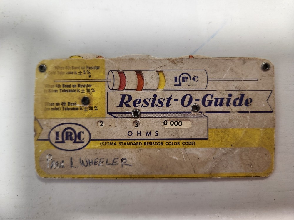 IRC Resist-O-Guide Retma Standard Color Code Free Shipping!