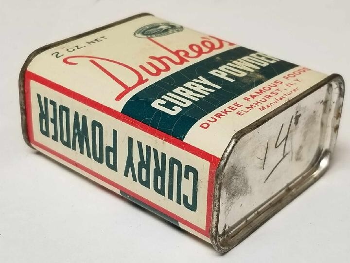 Vintage Durkee's Curry Powder Tin