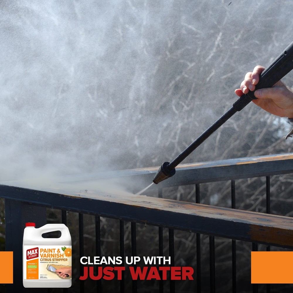Max Strip Paint & Varnish Citrus Stripper - 1 GAL - Strips Multiple Layers
