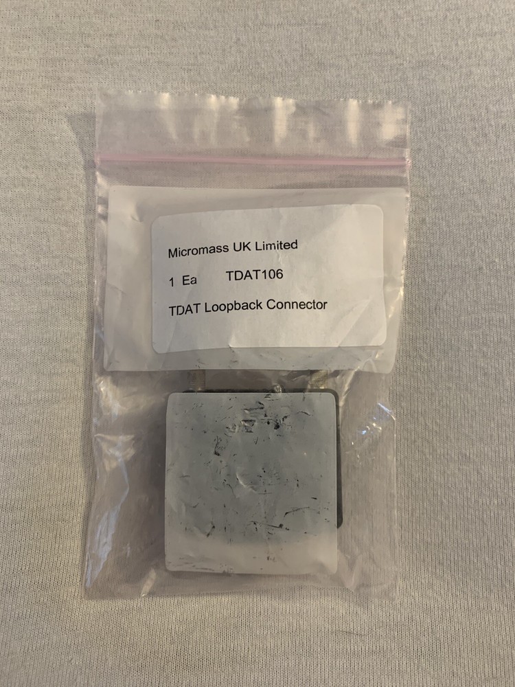 Waters Mass Spectrometer TDAT106 Loopback Connector – Diagnostic Calibration