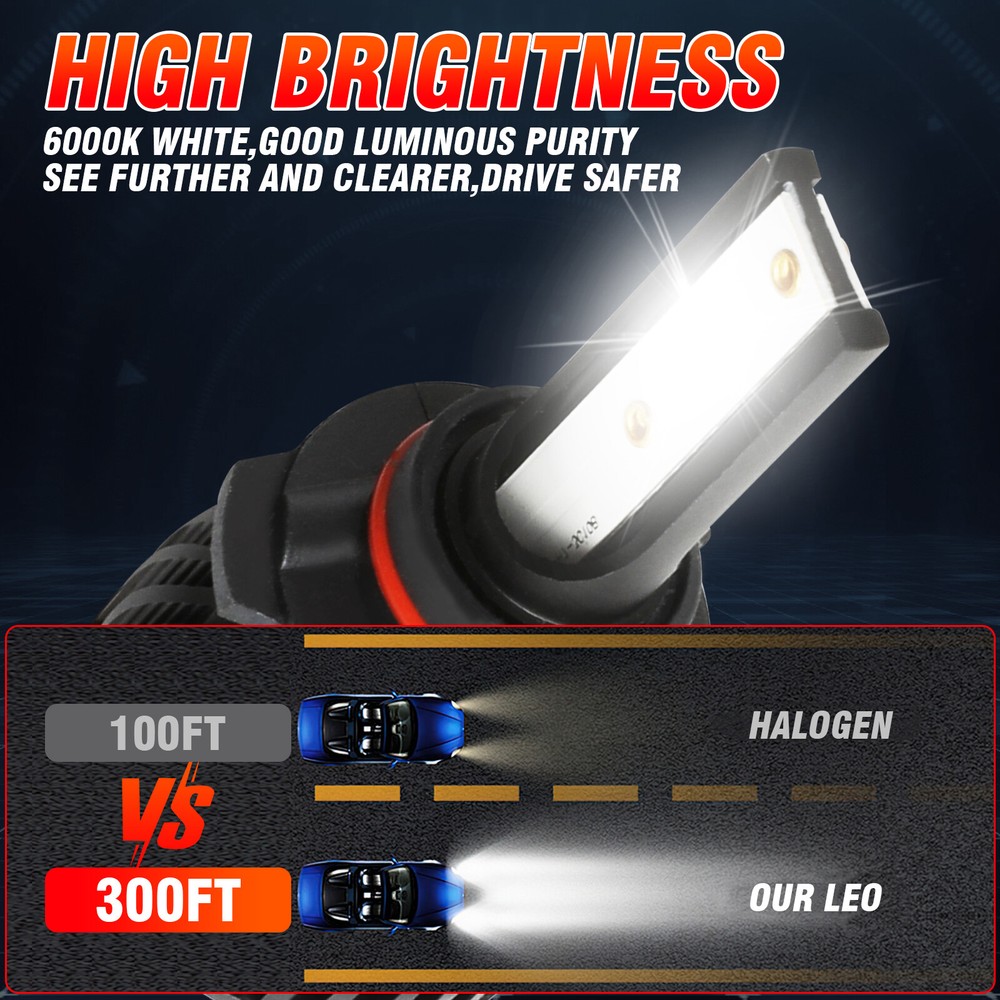 For Lexus SC300 SC400 1994-2000 LED Headlight High Low Beam + Fog Lights Bulbs