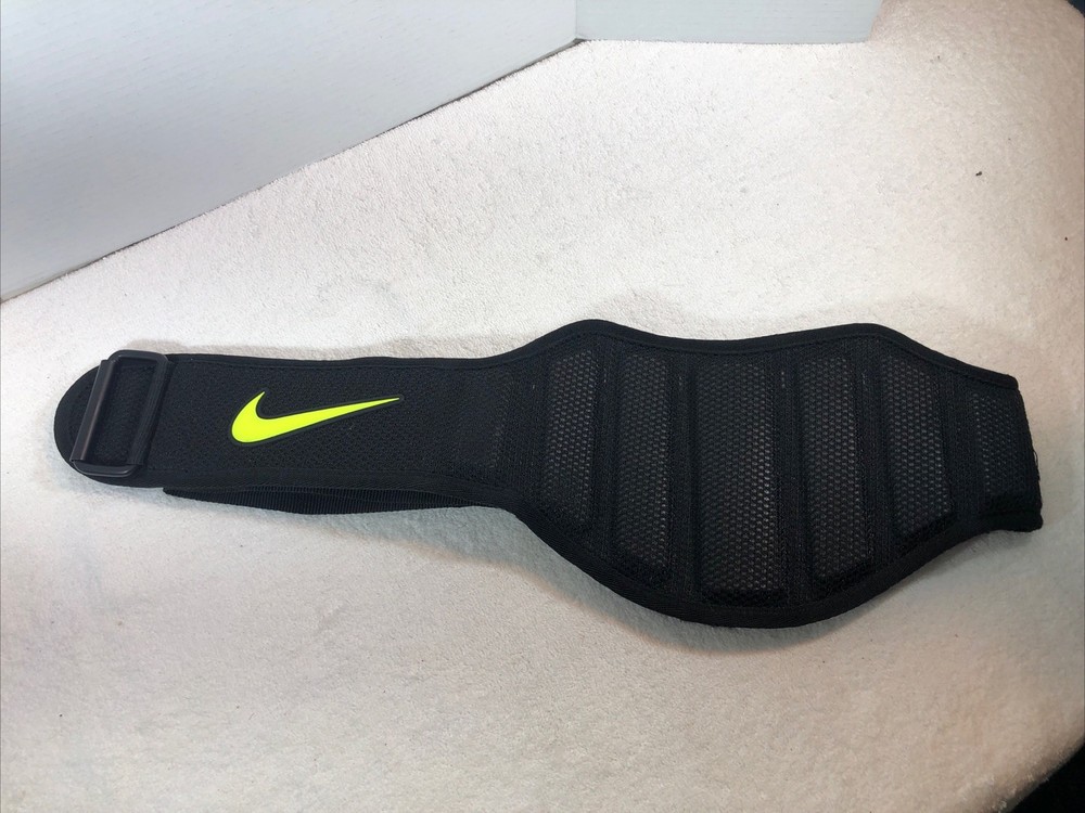 NIKE Structured Training Belt 2.0 Black / Volt Size Large RN# 129862