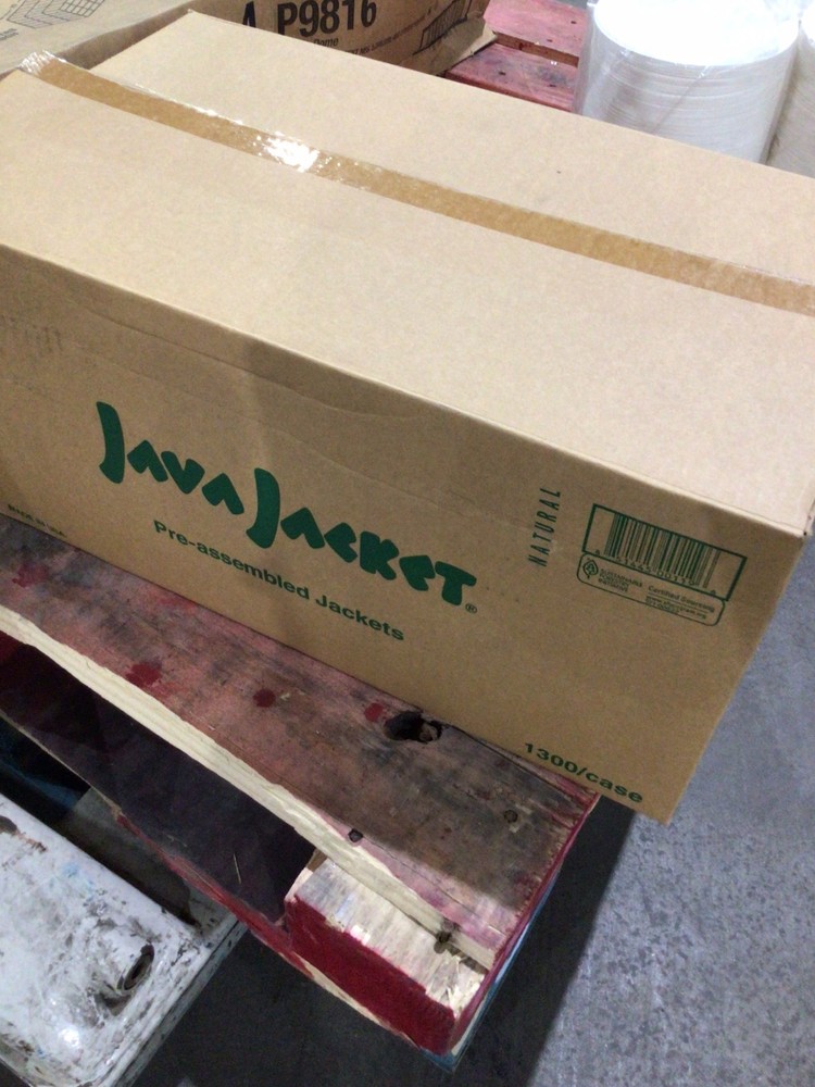 Java Jacket, Original Hot Cup Sleeves, Kraft Paper, Scatter Print, 1300 Count