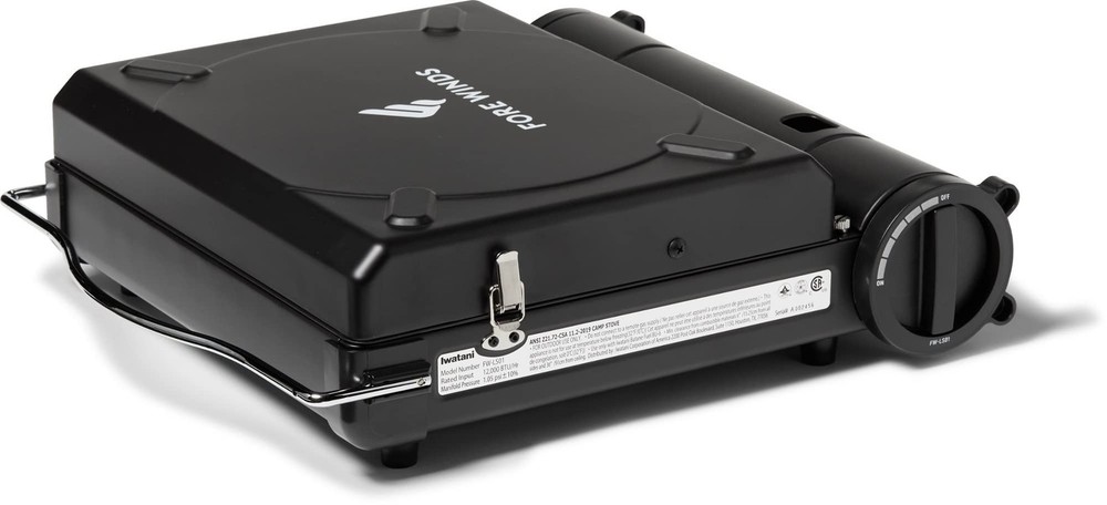 Fore Winds by Iwatani Luxe Camp Stove Large, Black
