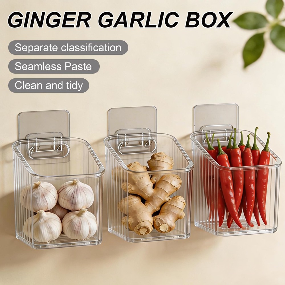 4 Pack Acrylic Wall Mounted Storage Racks, Stackable Cabinet Door Storage Con...