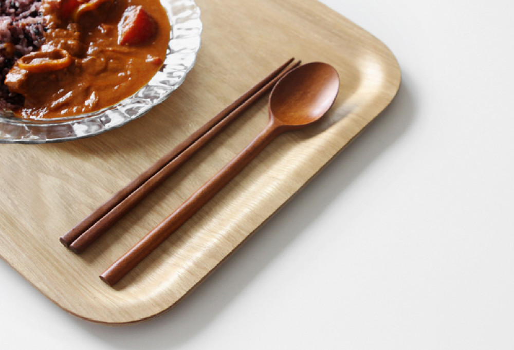 [Kamome Kitchen] Korean Style Natural Spoon, Chopsticks Set