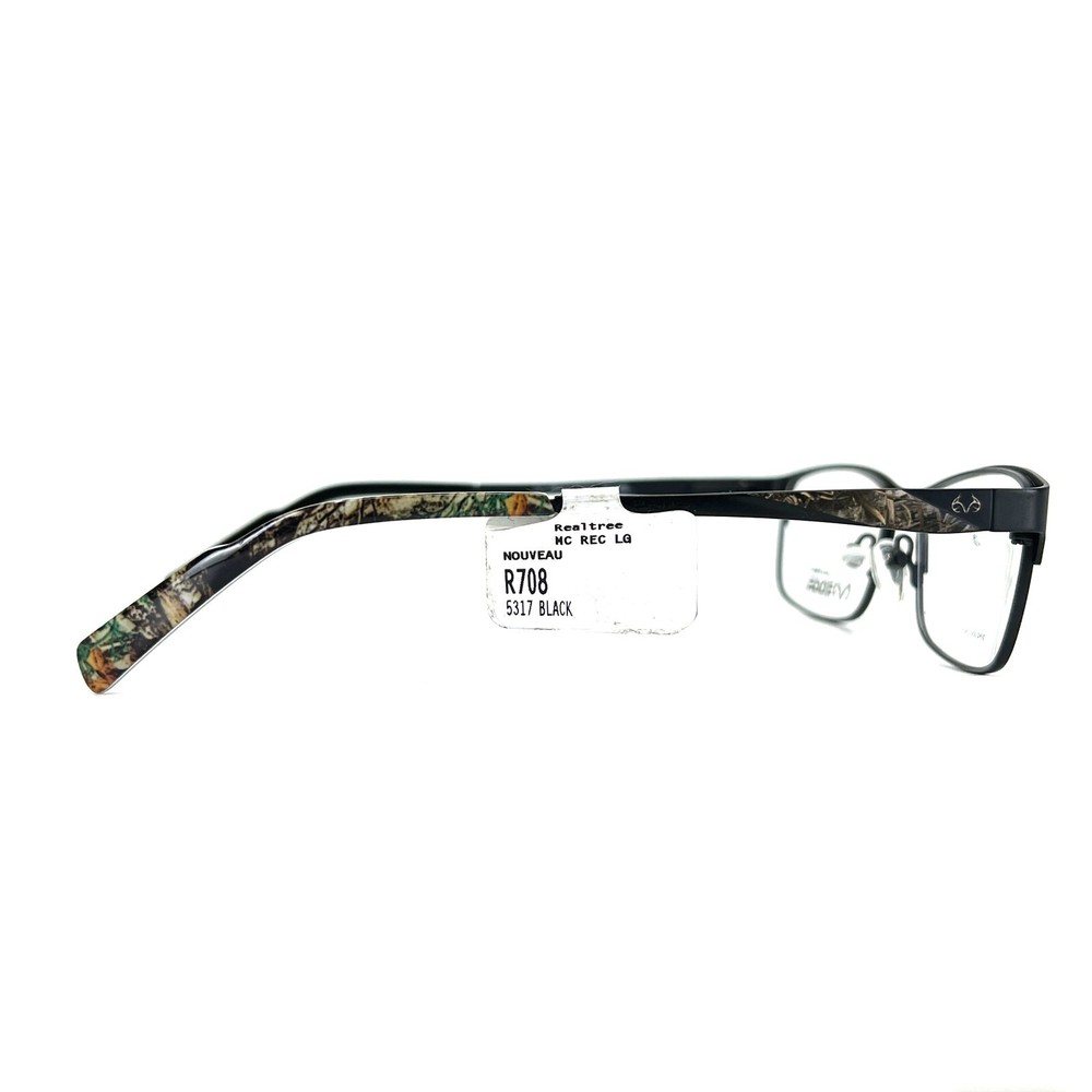 Realtree EDGE R708 blk Eyeglasses Frames Black Black Rectangular 53-17-140