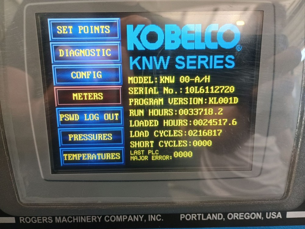 KOBELCO KNW00-A/H SCREW COMPRESSOR