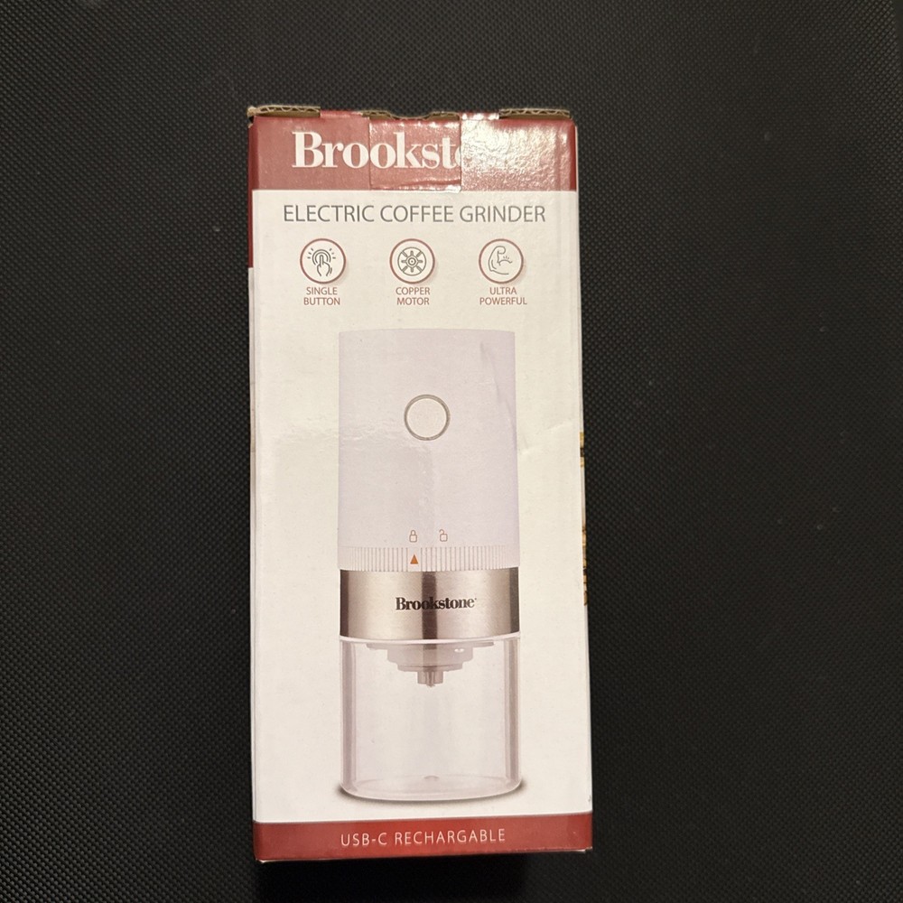 Brookstone Electric Coffee Grinder NIB