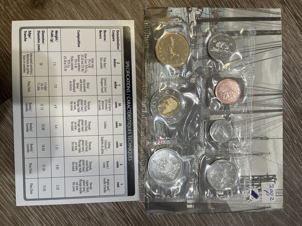 CANADA 2002 Uncirculated Royal Canadian Mint Prooflike Set Proof Like