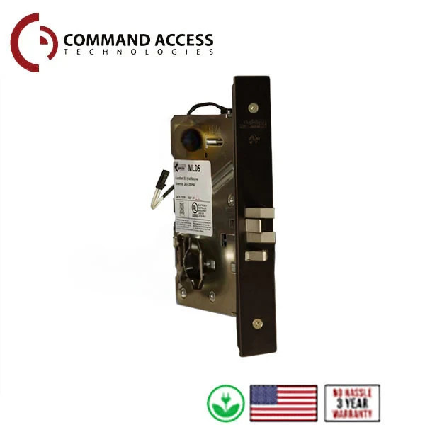 Command Access ML05 Electrified Mortise Lever Set Fail Secure Storeroom 12VDC