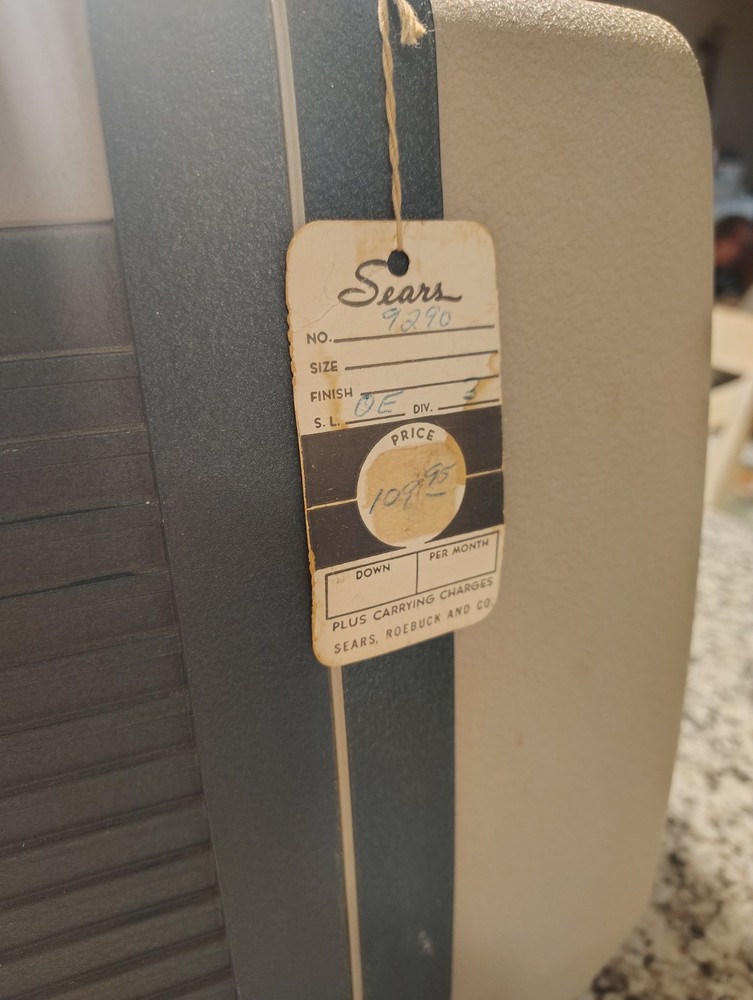 🔥Sears 8mm Tower Projector with Original Tag and Box Manuals