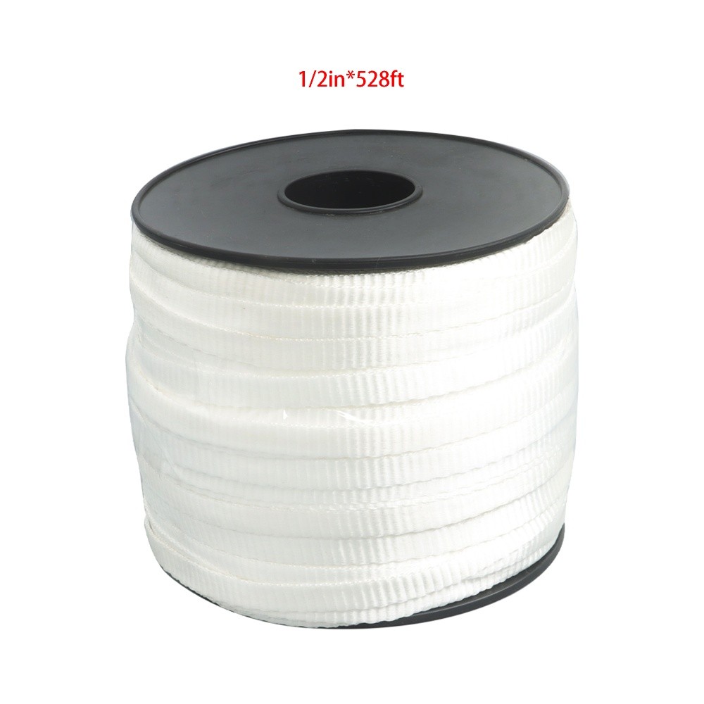 1/2" x 528' Cable Pulling Tape Polyester Pull Tape For Packaging Gardening White