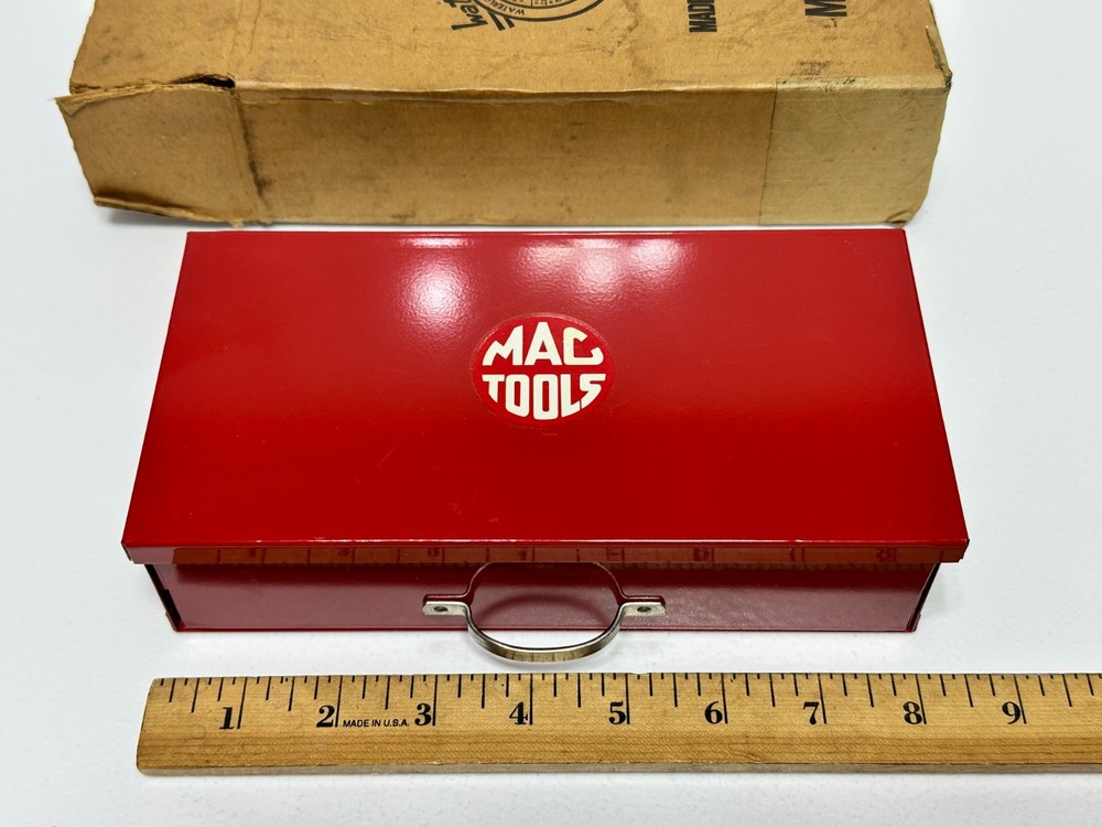 MAC Tools USA (RARE NOS) Mini Red Socket Tool Box Case w/ Single Sliding Drawer