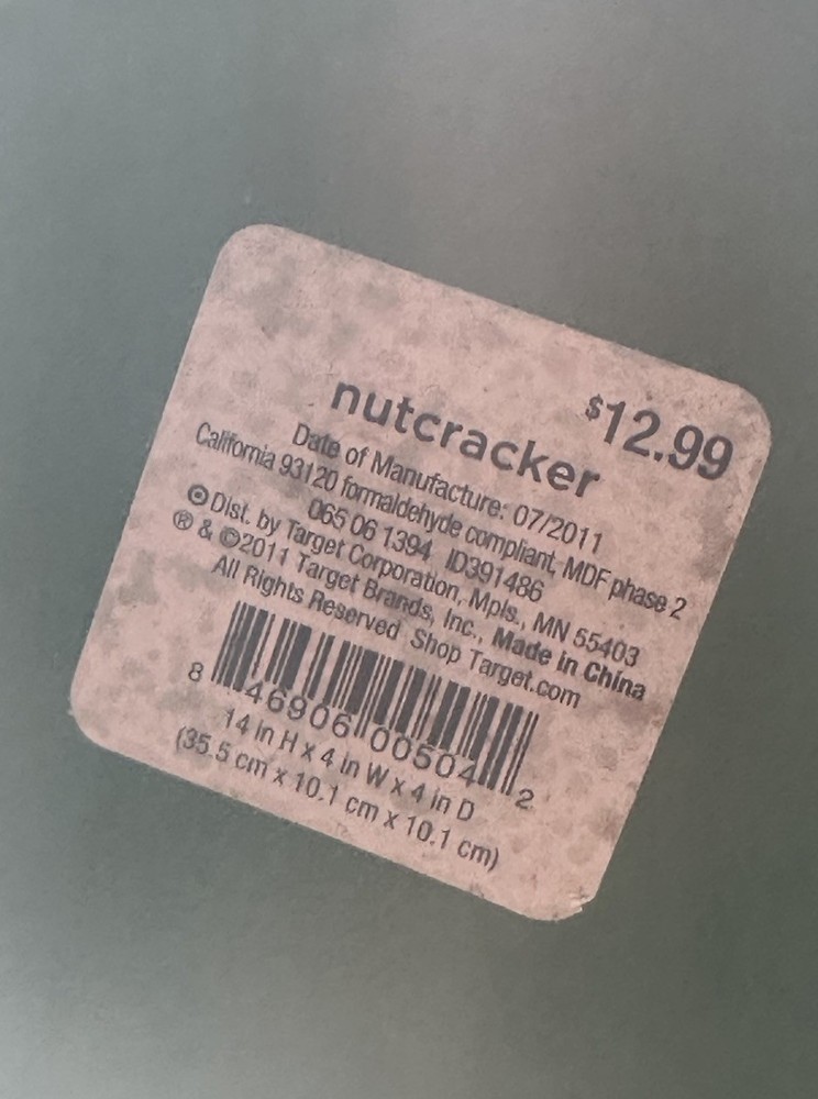 Halloween Nutcracker Wooden Witch 2011 Target 14”