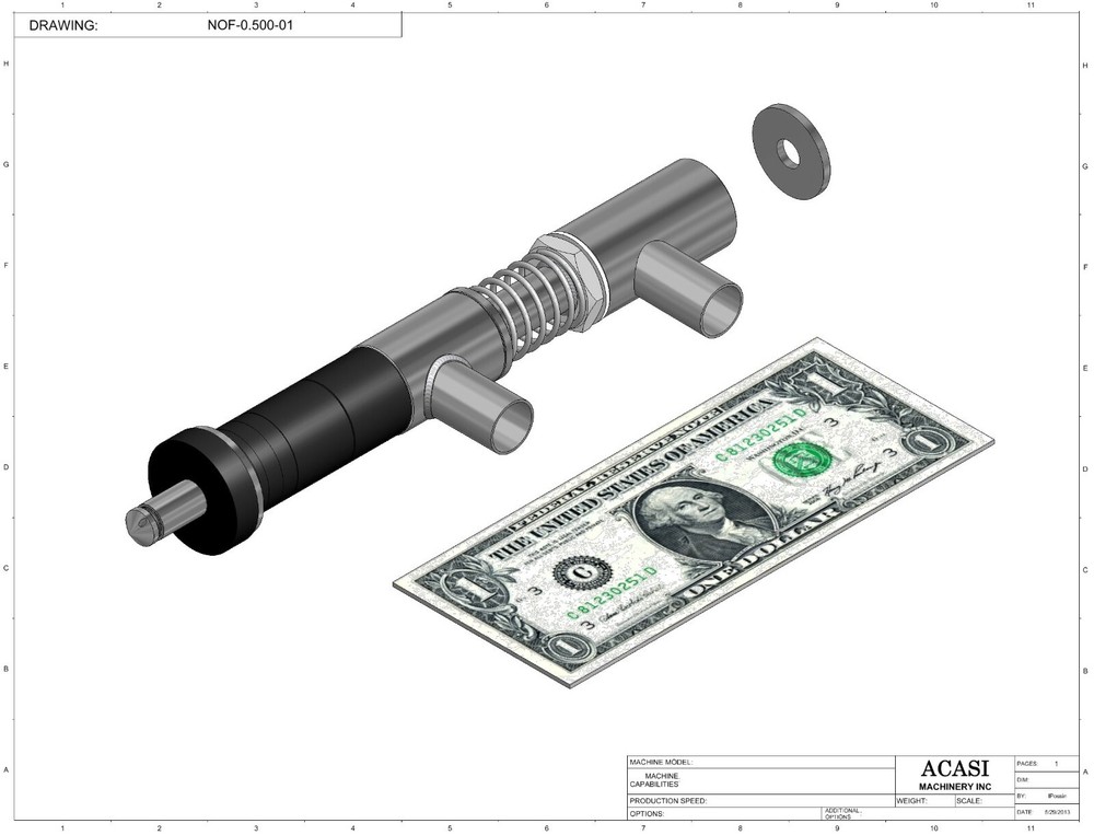 Pressure Overflow Nozzle 0.500in