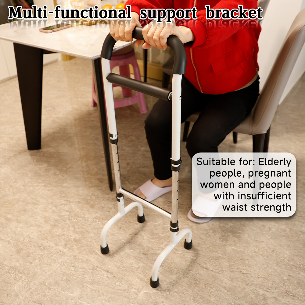 Assist Cane Height Adjustable Quick Assembly Walking Frame For Seniors Mobility