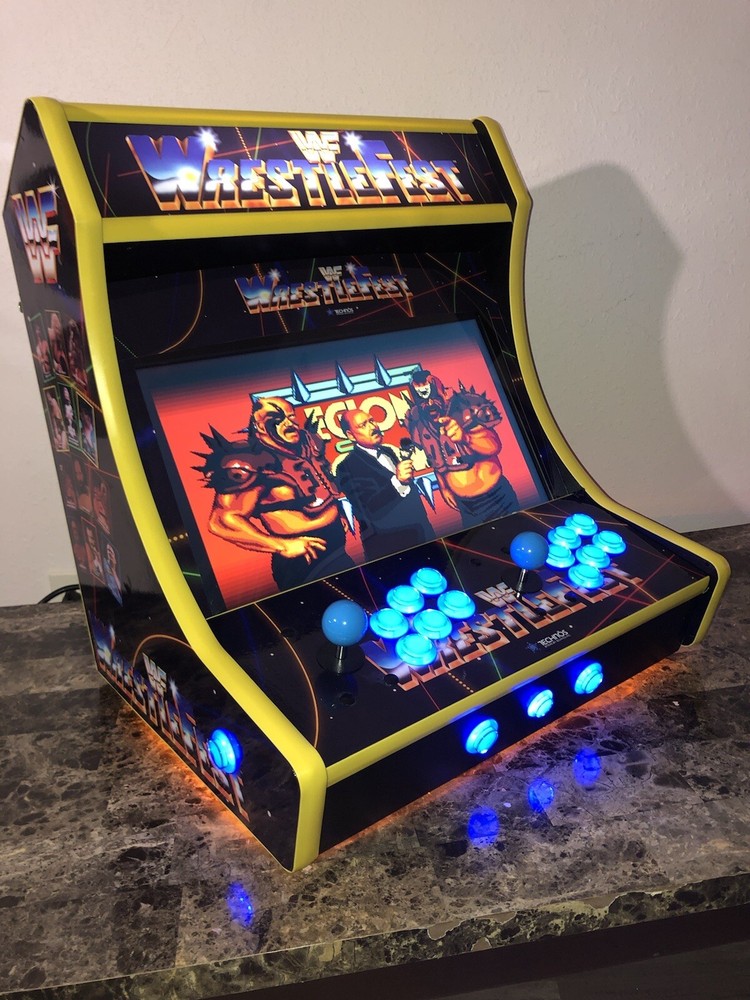 WWF Wrestlefest Tabletop Bartop Arcade Cabinet Raspberry Pi 4 Build
