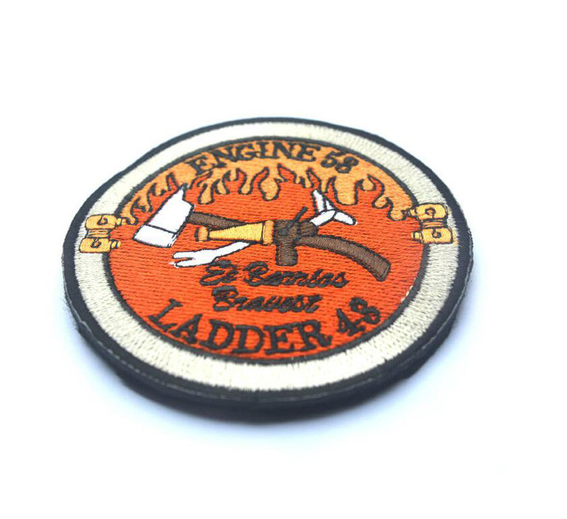 Warrior Red Wing Fireman Engine 53 Ladder 43 Lone Survivor Hook Patch Badge