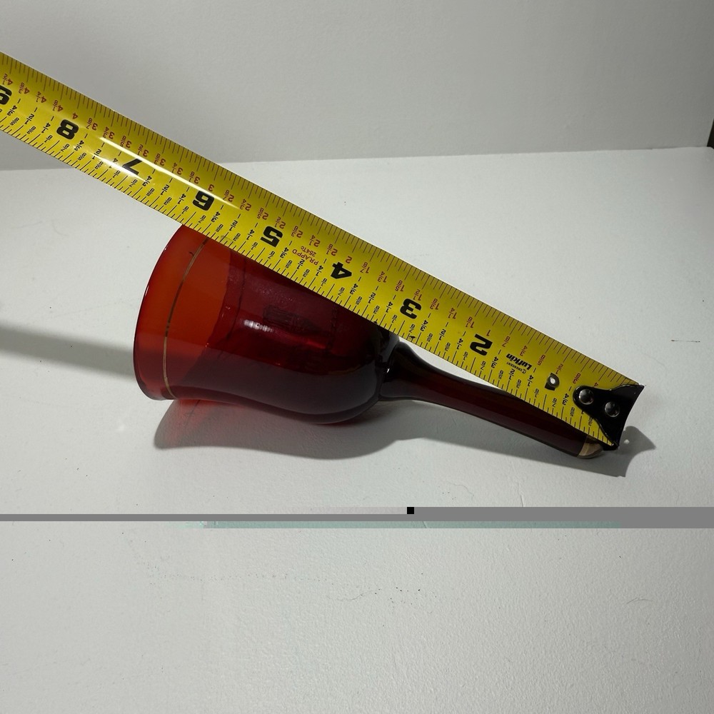 Vintage Coca-Cola 5 Cents Dinner Bell, Ruby Red Glass