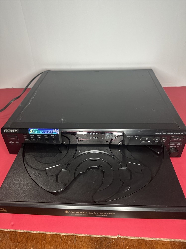 Sony CD Player CDP-CE345 Five 5 Disc Changer No remote Tested Works!!!