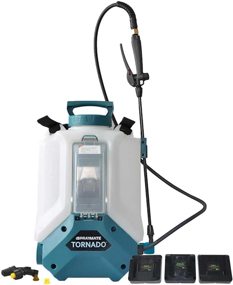Spraymate Tornado 4-Gallon Battery Powered Backpack Sprayer (2025 Model) – Lawn
