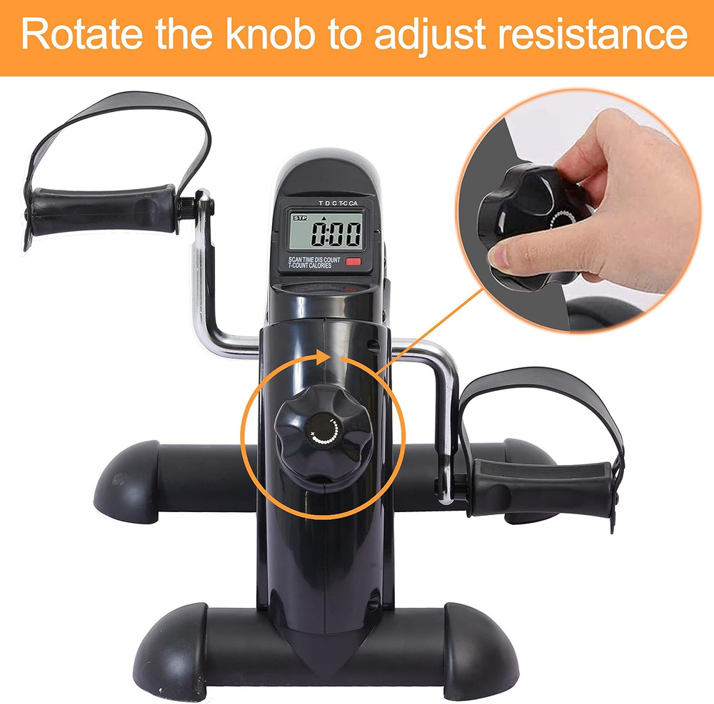 PEDAL EXERCISER MACHINE Mini Exercise Bike Cycling with LCD Display