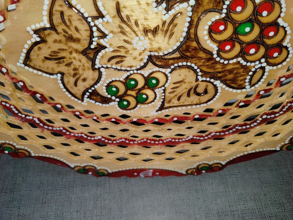 Decorative Handmade / Hand Painted Wooden Decorative Platter
