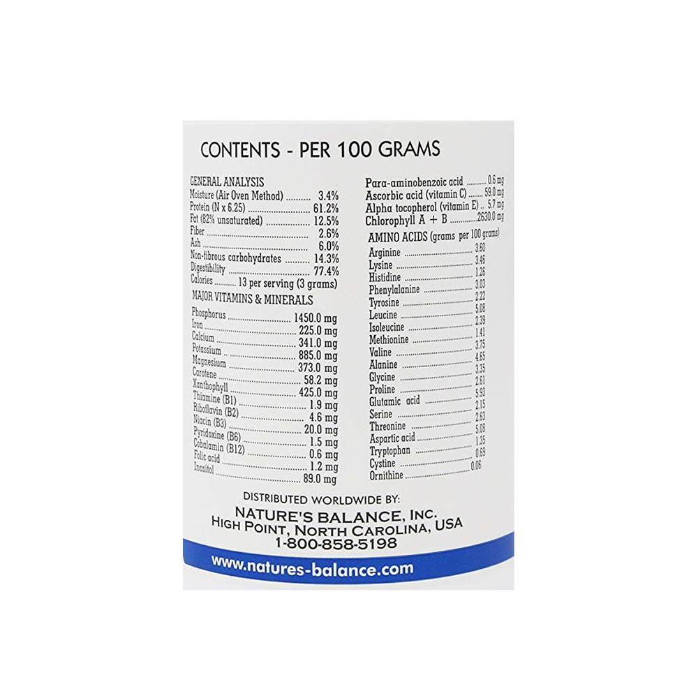 Natures Balance Premium Chlorella, 180 Capsules