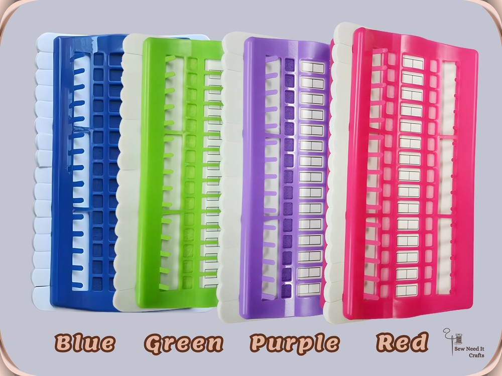 Embroidery Thread Organizer 30/50 Slots with Replaceable Number Cards