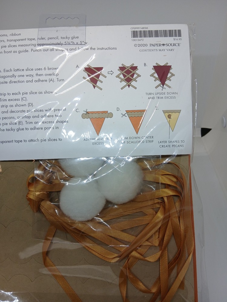 Paper Source Pie Slice Garland Craft Kit