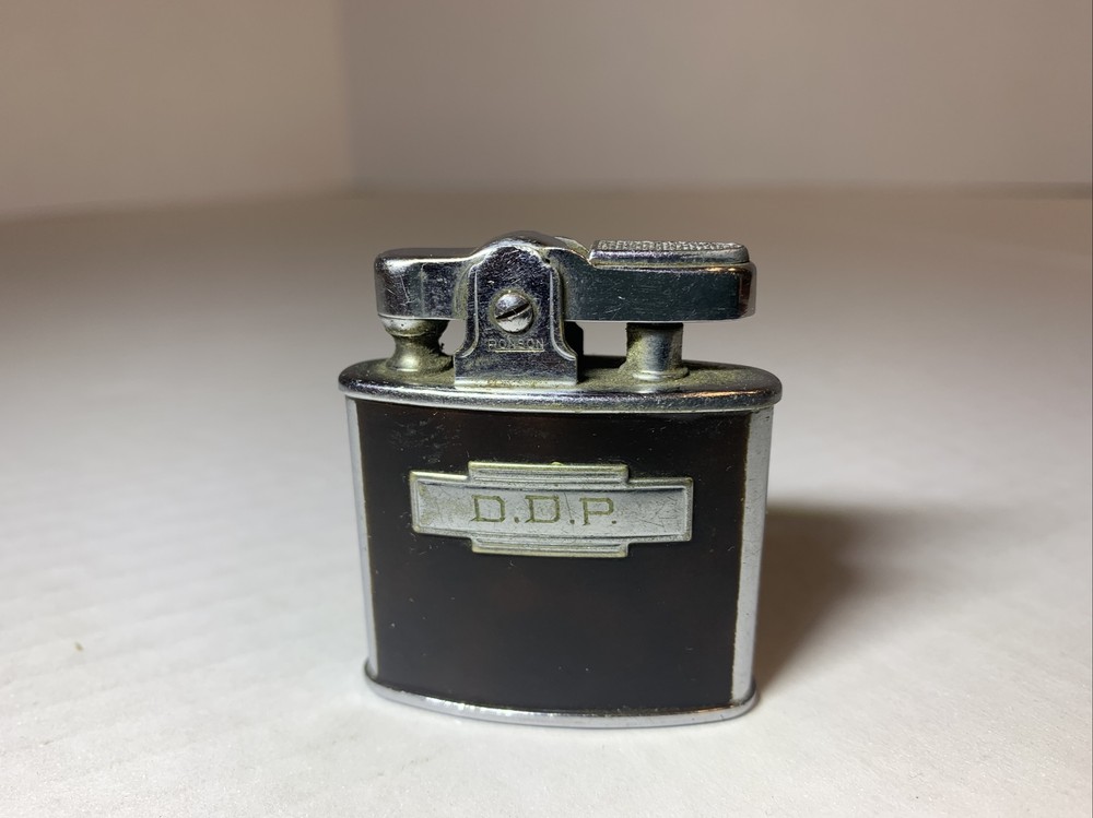 Vintage Ronson Lighter Whirlwind W Disappearing Wind Shield Personalized D.D.P.