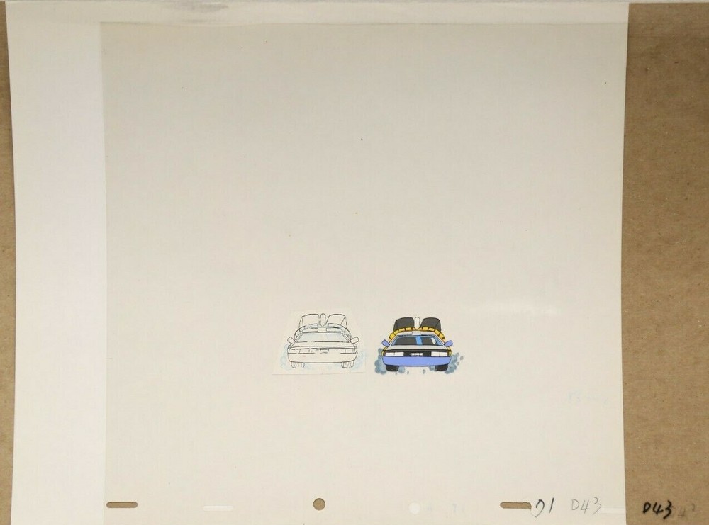 Back To The Future Original Production Drawing And Cel (101-16)