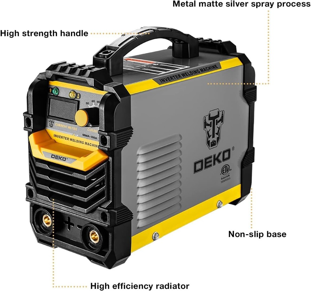 Compact 160A ARC Welder with LCD Display - Energy-Efficient IGBT Technology