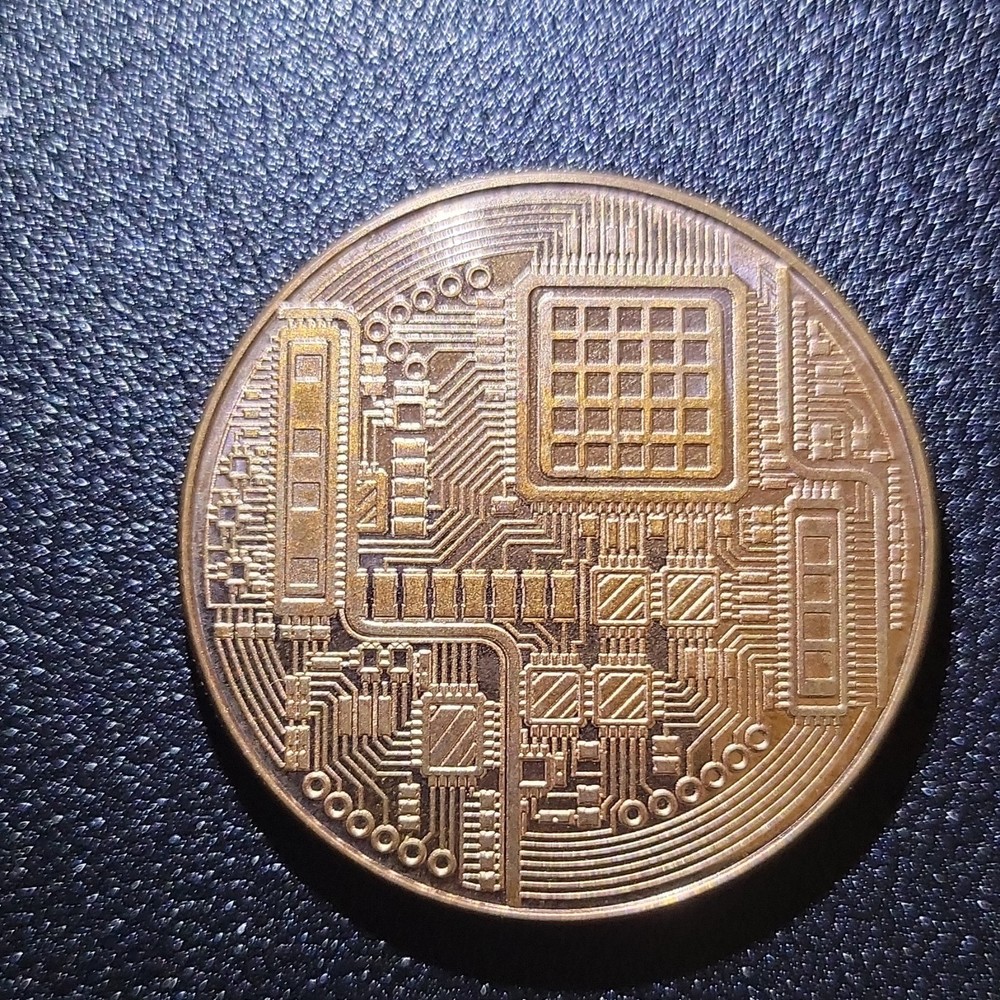 Copper Round 1 oz Bitcoin Coin