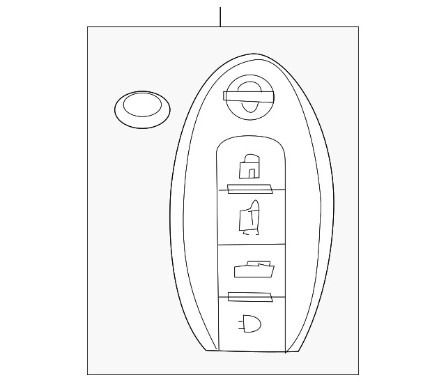 Genuine Nissan Keyless Entry Transmitter 285E3-5AA5C