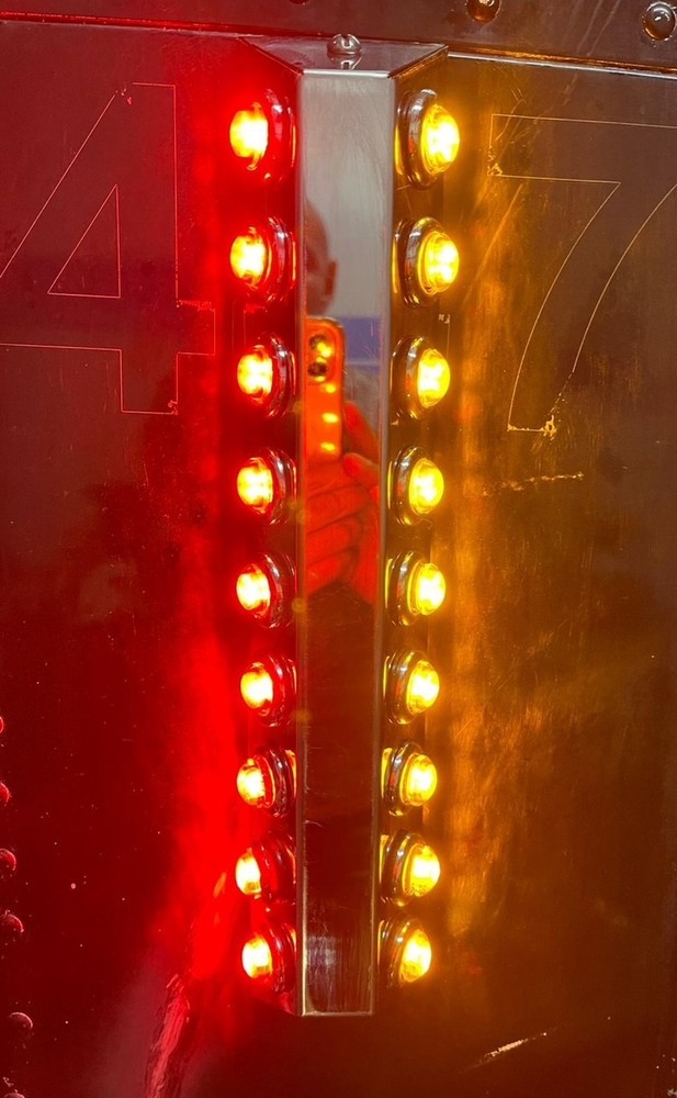Universal UnderMirror Light Bars 18 Light Holes 3/4 inch per side BARS ONLY Pair