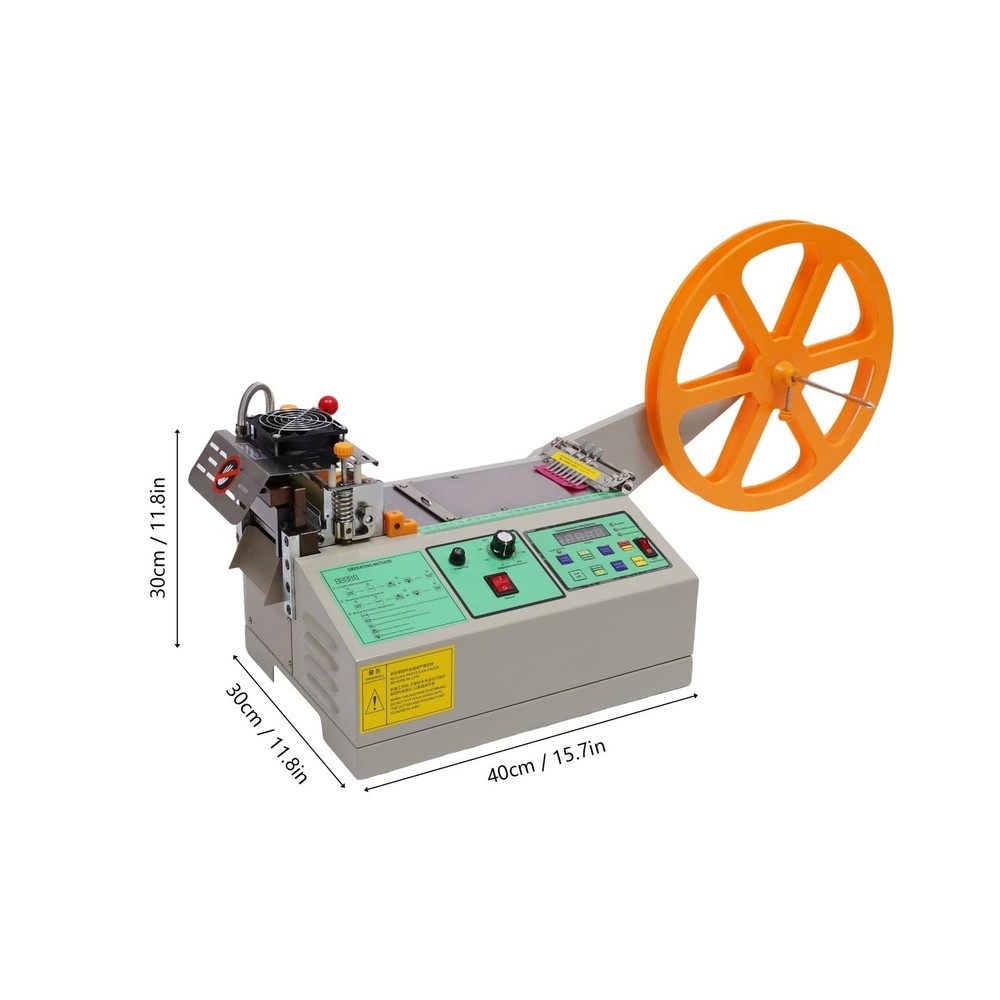 Automatic Hot Cold Tape Cutting Machine, 280w Webbing Cutter for Leather, Rib...