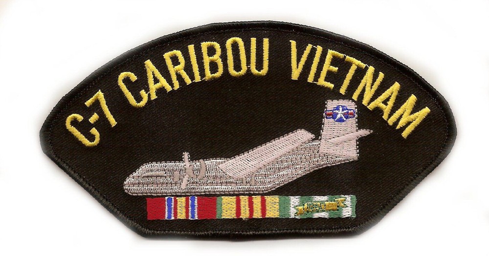 C-7 Caribou Vietnam Hat Patch Officially Licensed