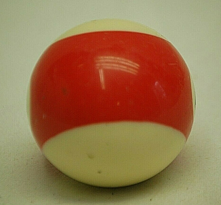 Pool Table Billiard Ball #11 Red Stripe Vintage Replacement Piece