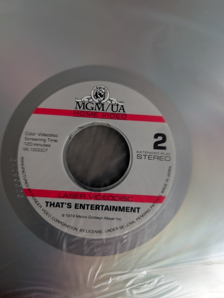 "That's Entertainment" - Extended Play LaserDisc 1983