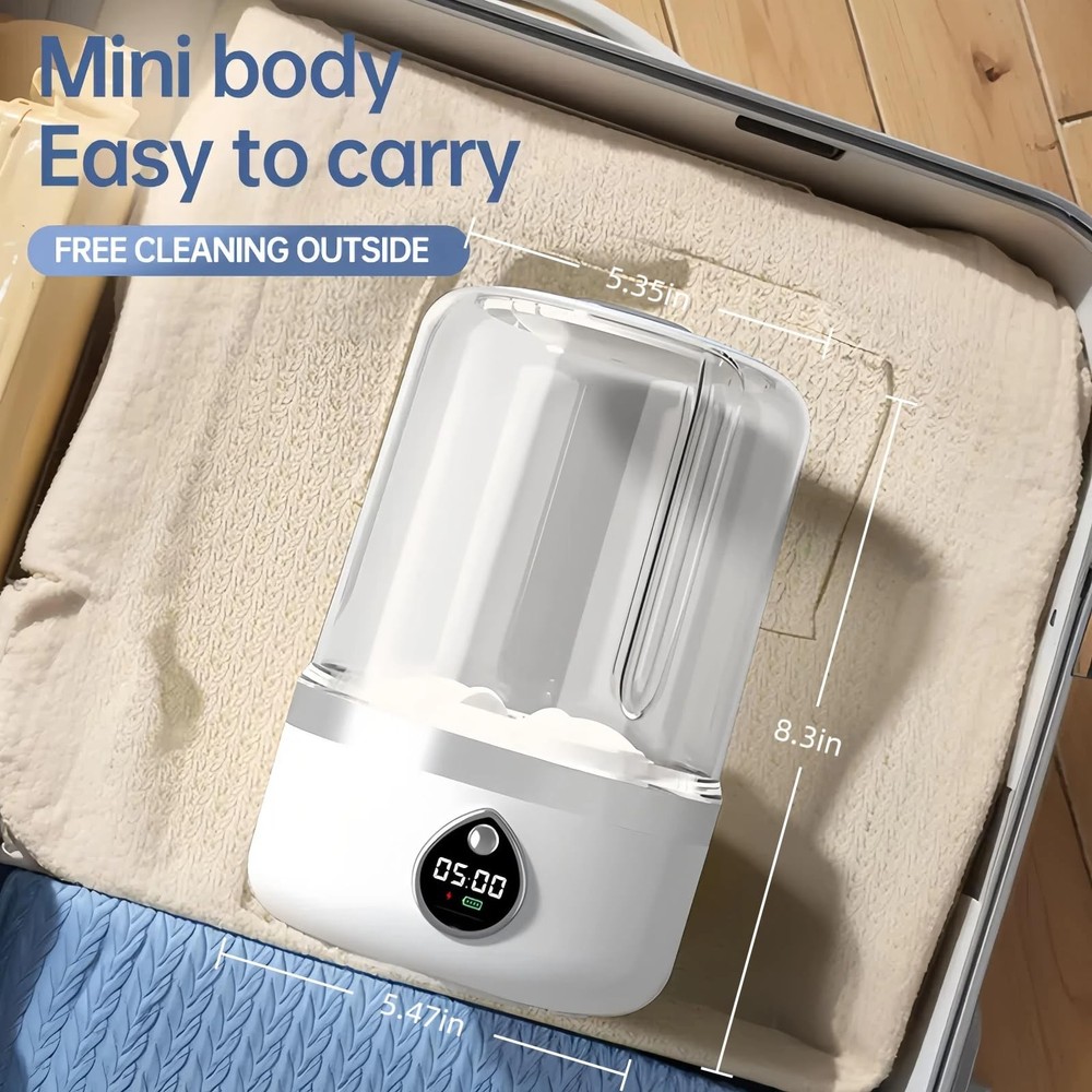 Portable Washing Machine, Compact Mini Washing Machine for Delicates & light ...
